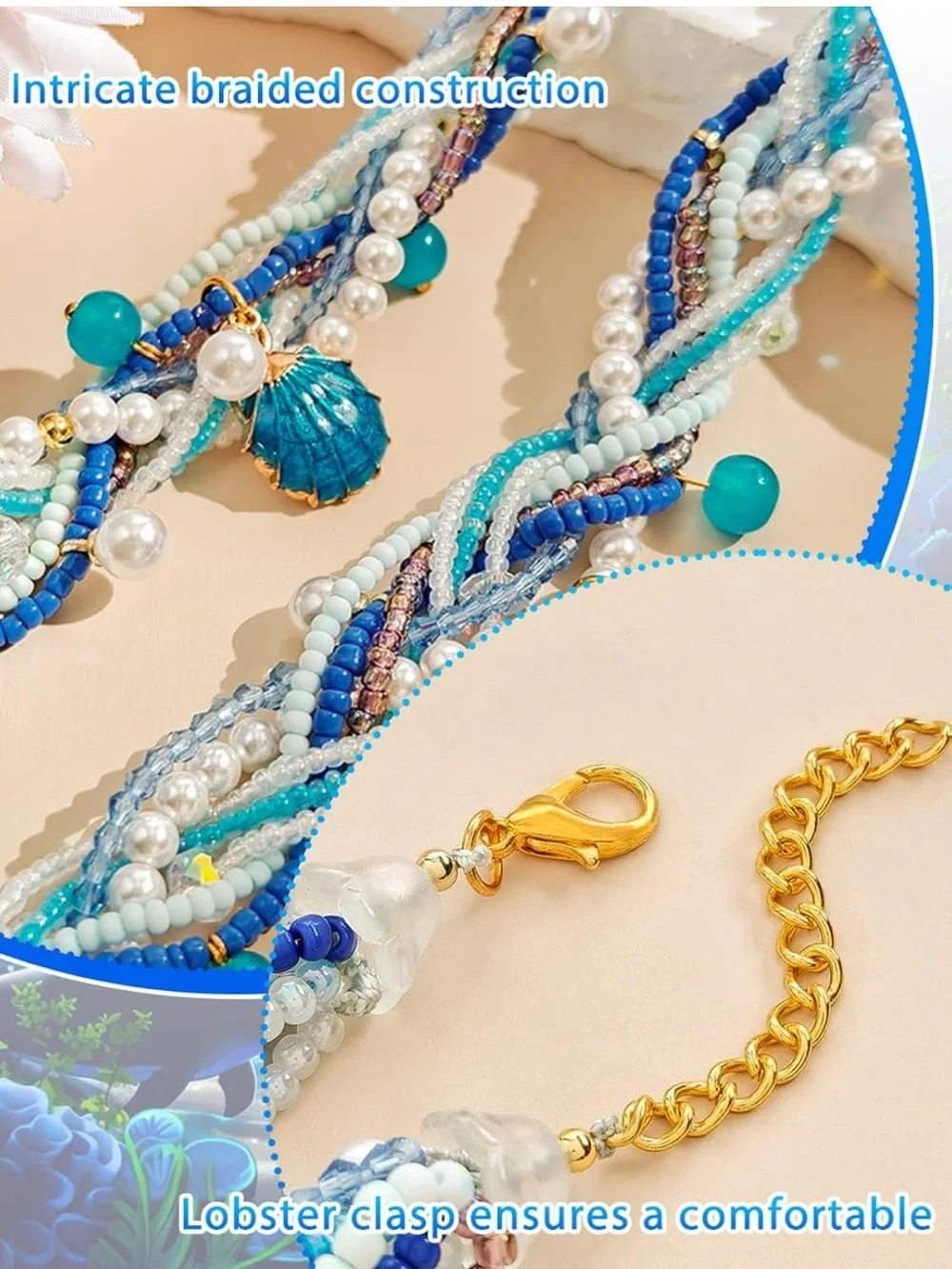 Anthropologie layered beaded